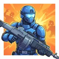 Player fighting hordes of zombies with assault rifle in dark urban apocalypse scene