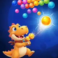 Colorful bubble shooter gameplay with bouncing balls and matching puzzles on a bright HTML5 game screen