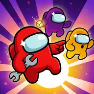 Space Imposter stealth gameplay in a futuristic space station with astronauts and alien threats